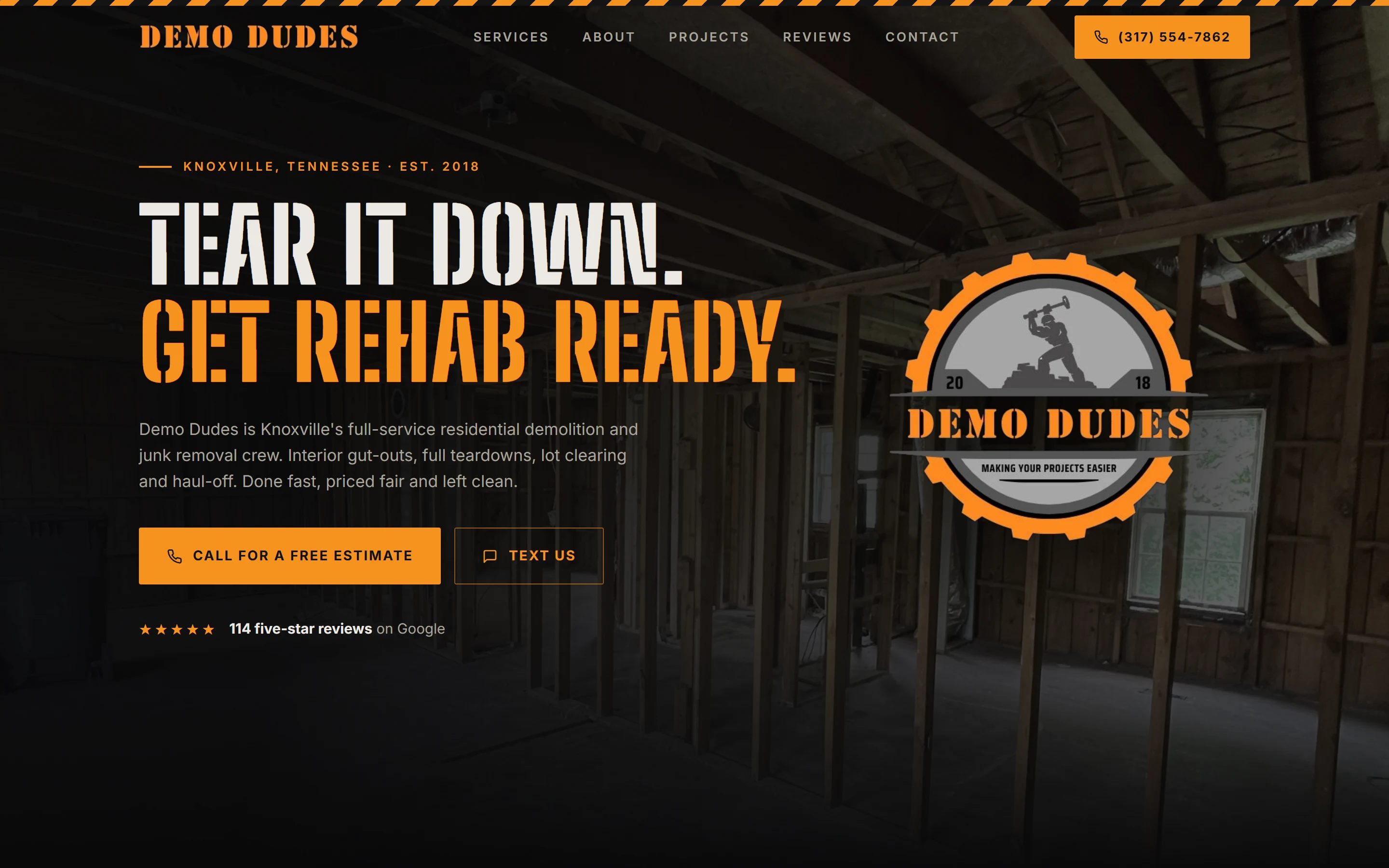 Demo Dudes website