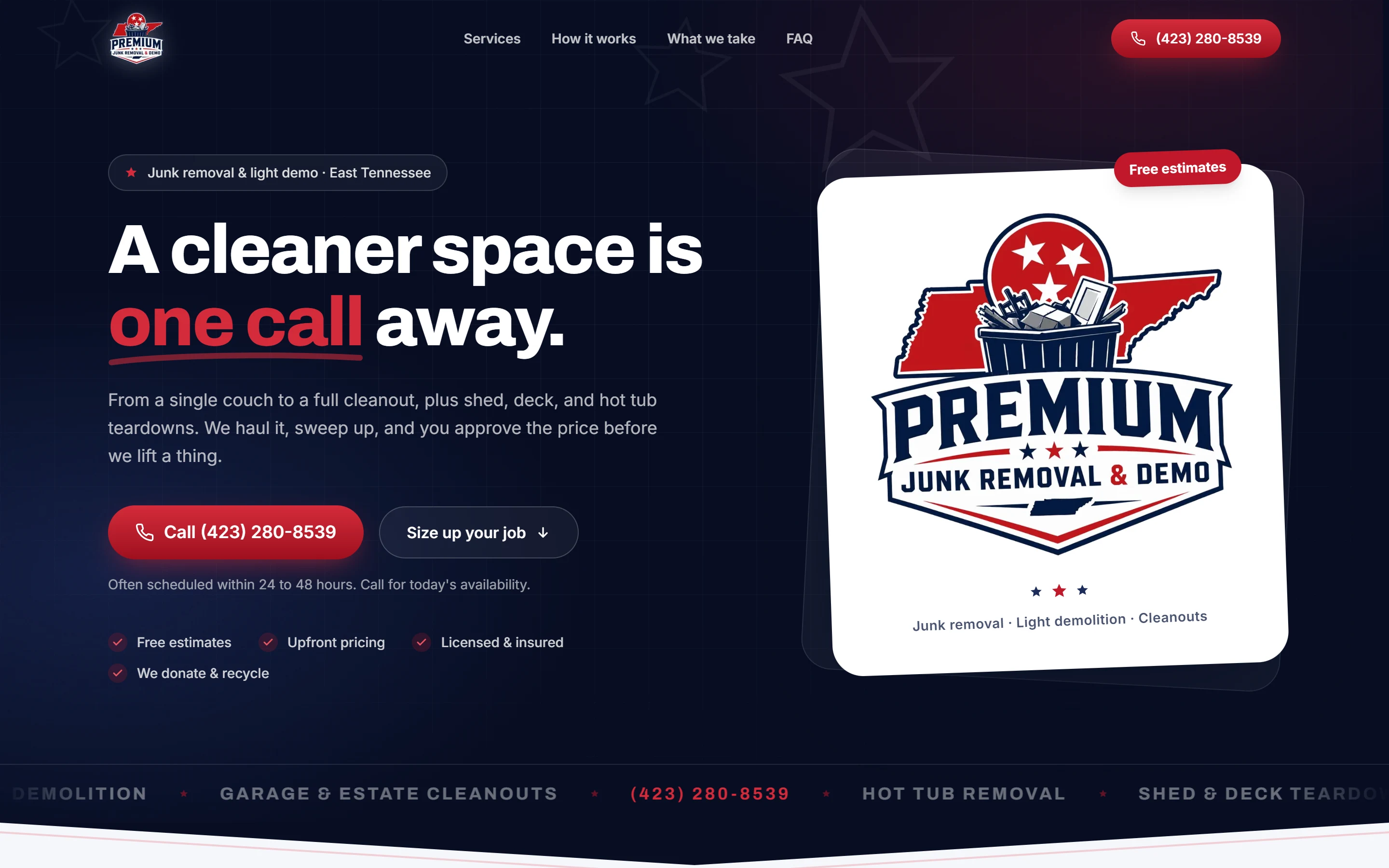 Prem Junk & Demo website